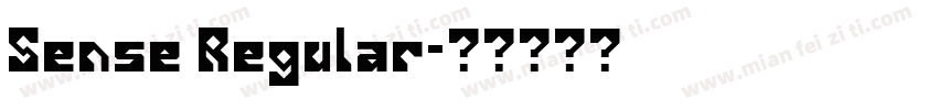 Sense Regular字体转换
